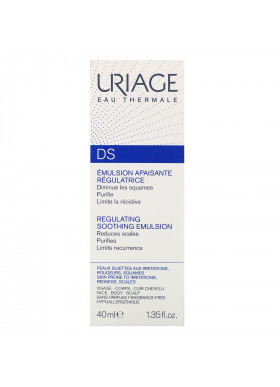 Uriage, DS, Regulating Soothing Emulsion, Fragrance-Free, 1.35 fl oz (40 ml)