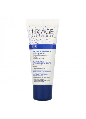 Uriage, DS, Regulating Soothing Emulsion, Fragrance-Free, 1.35 fl oz (40 ml)