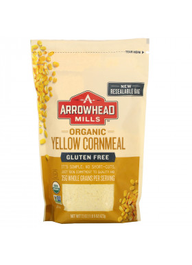 Arrowhead Mills, Organic Yellow Cornmeal, 22 oz (623 g)