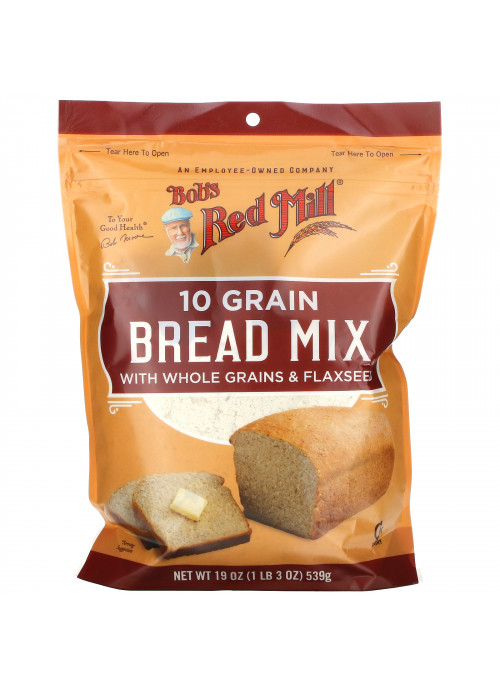 Bob's Red Mill, 10 Grain Bread Mix with Whole Grains & Flaxseed, 19 oz (539 g)