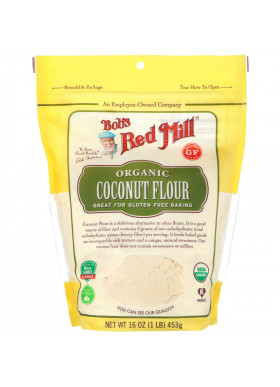 Bob's Red Mill, Organic Coconut Flour, Gluten Free, 16 oz (453 g)