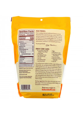 Bob's Red Mill, Organic Corn Flour, Whole Grain, 22 oz (624 g)