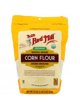 Bob's Red Mill, Organic Corn Flour, Whole Grain, 22 oz (624 g)