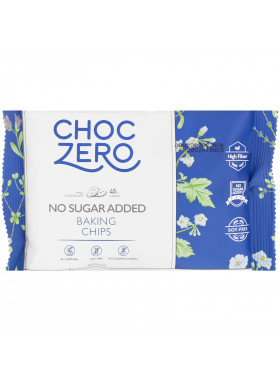 ChocZero, Milk Chocolate Baking Chips, No Sugar Added, 7 oz