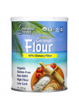 Coconut Secret, Traditional Coconut Flour, 1 lb (454 g)