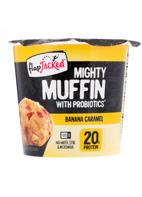 FlapJacked, Mighty Muffin with Probiotics, Banana Caramel, 1.9 oz (55 g)