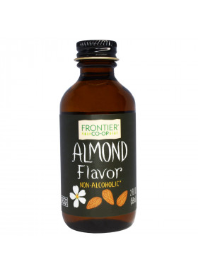 Frontier Natural Products, Almond Flavor, Non-Alcoholic, 2 fl oz (59 ml)