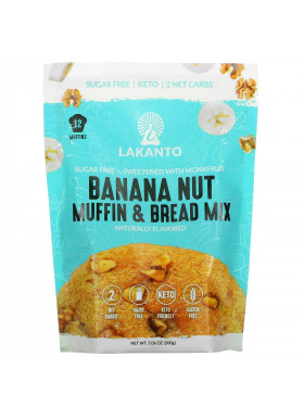 Lakanto, Banana Nut Muffin & Bread Mix, 7.06 oz (200 g)