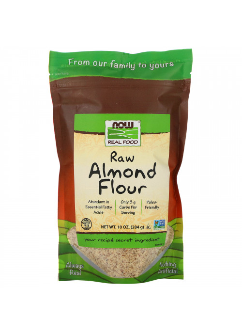 Now Foods, Real Food, Raw Almond Flour, 10 oz (284 g)