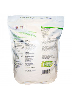 Nutiva, Organic, Coconut Flour, Gluten Free, 3 lb (1.36 kg)