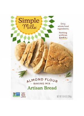 Simple Mills, Naturally Gluten-Free, Almond Flour Mix, Artisan Bread, 10.4 oz (294 g)