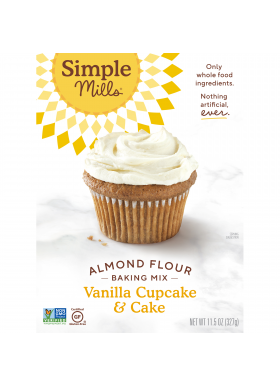 Simple Mills, Naturally Gluten-Free, Almond Flour Mix, Vanilla Cupcake & Cake , 11.5 oz (327 g)