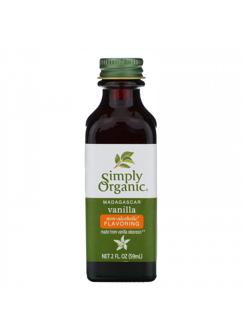 Simply Organic, Madagascar Vanilla, Non-Alcoholic Flavoring, Farm Grown , 2 fl oz (59 ml)