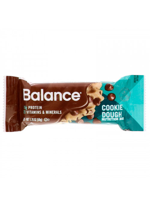 Balance Bar, Nutrition Bar, Cookie Dough, 6 Bars, 1.76 oz (50 g) Each