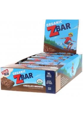 Clif Bar, Clif Kid, Organic Z Bar, Chocolate Brownie, 18 Bars, 1.27 oz (36 g) Each