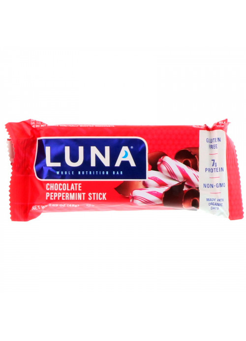 Clif Bar, Luna, Whole Nutrition Bar For Women, Chocolate Peppermint Stick, 15 Bars, 1.69 oz (48 g) Each