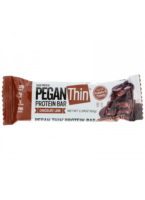 Julian Bakery, Pegan Thin Protein Bar, Chocolate Lava, 12 Bars, 2.29 oz (65 g) Each