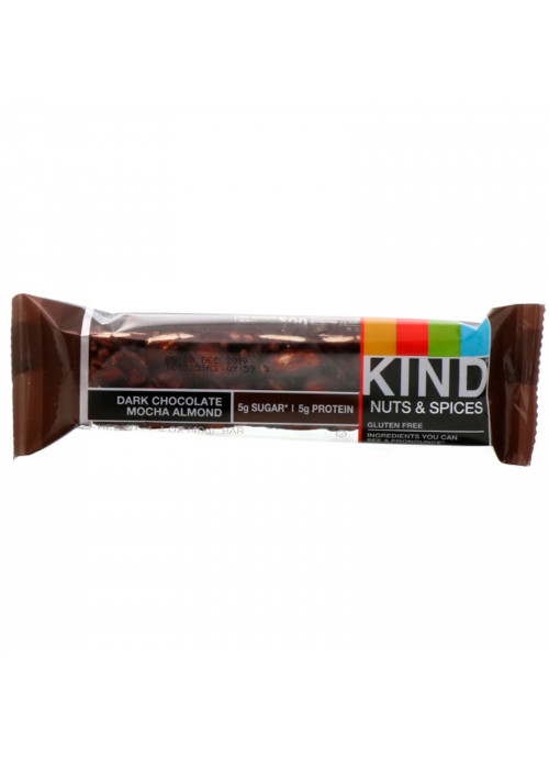 KIND Bars, Nuts & Spices, Dark Chocolate Mocha Almond, 12 Bars, 1.4 oz (40 g) Each