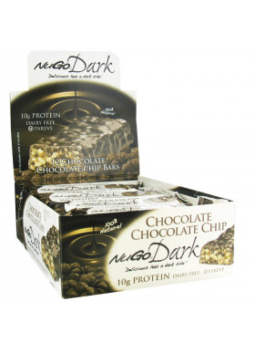 NuGo Nutrition, NuGo Dark, Protein Bars, Chocolate Chocolate Chip, 12 Bars, 1.76 oz (50 g) Each