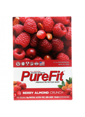 PureFit Bars, Premium Nutrition Bars, Berry Almond Crunch, 15 Bars, 2 oz (57 g) Each