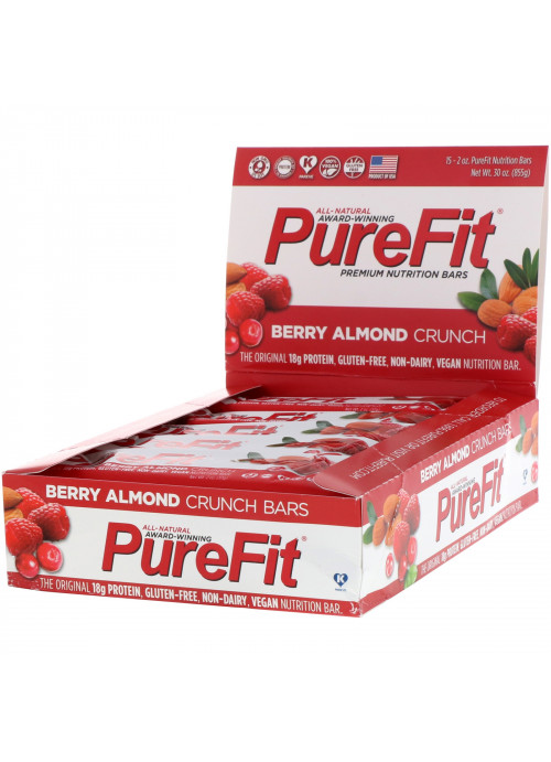 PureFit Bars, Premium Nutrition Bars, Berry Almond Crunch, 15 Bars, 2 oz (57 g) Each
