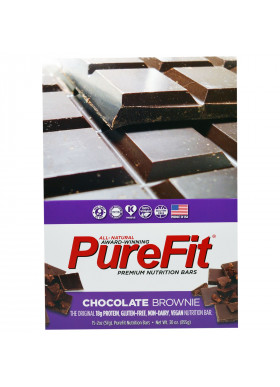 PureFit Bars, Premium Nutrition Bars, Chocolate Brownie, 15 Bars, 2 oz (57 g) Each
