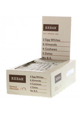 RXBAR, Protein Bar, Coconut Chocolate, 12 Bars, 1.83 oz (52 g) Each