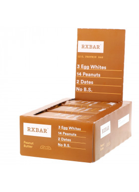 RXBAR, Protein Bar, Peanut Butter, 12 Bars, 1.83 oz (52 g) Each