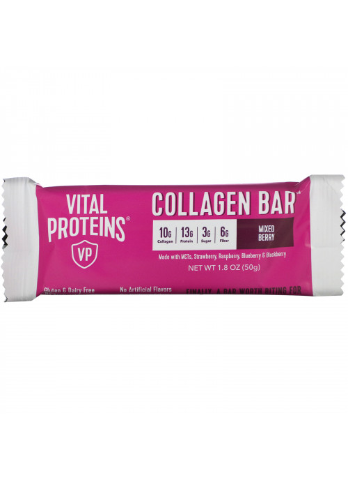 Vital Proteins, Collagen Bar, Mixed Berry, 12 Bars, 1.8 oz (50 g) Each