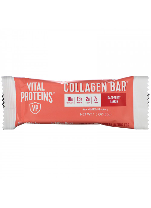Vital Proteins, Collagen Bar, Raspberry Lemon, 12 Bars, 1.8 oz (50 g) Each