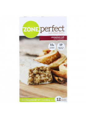 ZonePerfect, Nutrition Bars, Cinnamon Roll, 12 Bars, 1.76 oz (50 g) Each