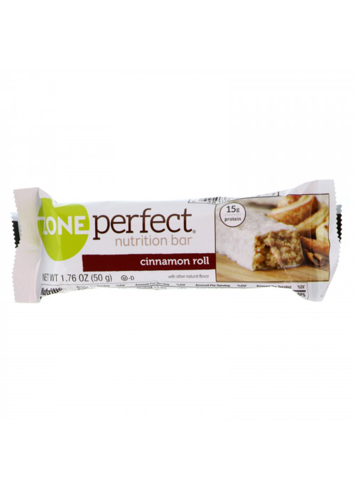 ZonePerfect, Nutrition Bars, Cinnamon Roll, 12 Bars, 1.76 oz (50 g) Each