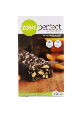 ZonePerfect, Nutrition Bars, Dark Chocolate Almond, 12 Bars, 1.58 oz (45 g) Each