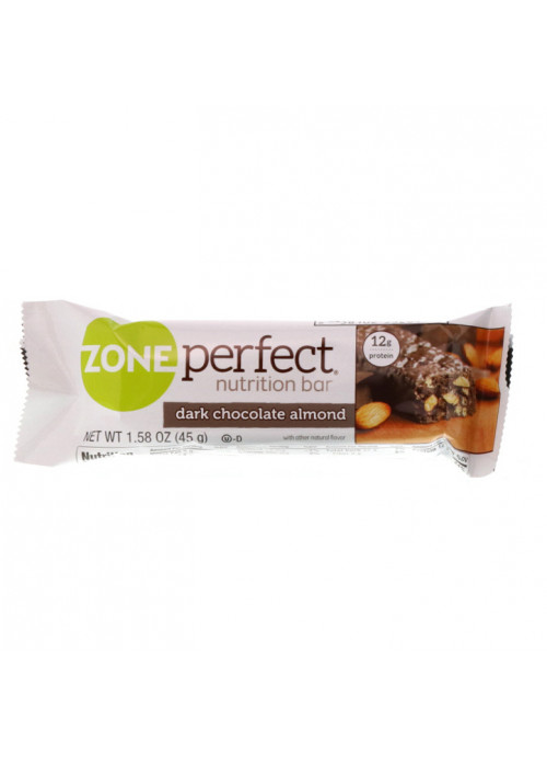 ZonePerfect, Nutrition Bars, Dark Chocolate Almond, 12 Bars, 1.58 oz (45 g) Each