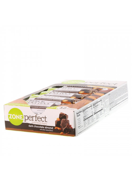 ZonePerfect, Nutrition Bars, Dark Chocolate Almond, 12 Bars, 1.58 oz (45 g) Each