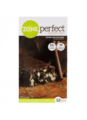 ZonePerfect, Nutrition Bars, Double Dark Chocolate, 12 Bars, 1.58 oz (45 g) Each