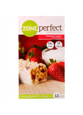 ZonePerfect, Nutrition Bars, Strawberry Yogurt, 12 Bars, 1.76 oz (50 g) Each