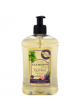 A La Maison de Provence, Hand and Body Liquid Soap, Fig and Basil, 16.9 fl oz (500 ml)
