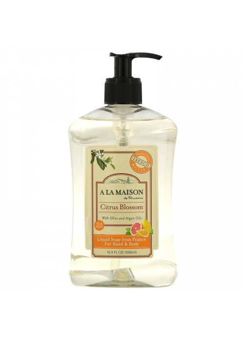 A La Maison de Provence, Hand & Body Liquid Soap, Citrus Blossom, 16.9 fl oz (500 ml)