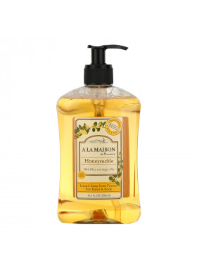 A La Maison de Provence, Hand & Body Liquid Soap, Honeysuckle, 16.9 fl oz (500 ml)