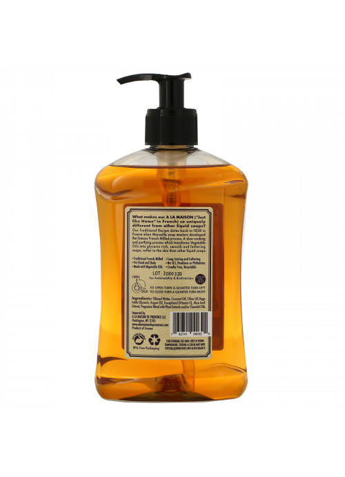 A La Maison de Provence, Hand & Body Liquid Soap, Lavender Aloe, 16.9 fl oz (500 ml)