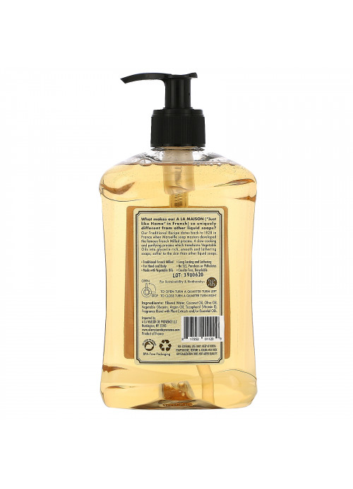 A La Maison de Provence, Hand & Body Liquid Soap, Pure Coconut, 16.9 fl oz (500 ml)