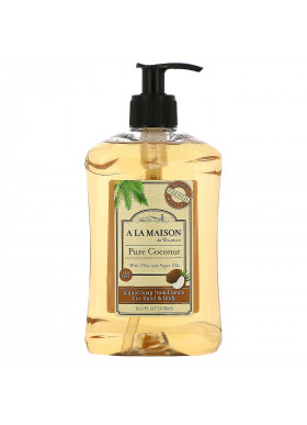 A La Maison de Provence, Hand & Body Liquid Soap, Pure Coconut, 16.9 fl oz (500 ml)