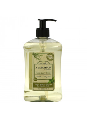 A La Maison de Provence, Hand & Body Liquid Soap, Rosemary Mint, 16.9 fl oz (500 ml)