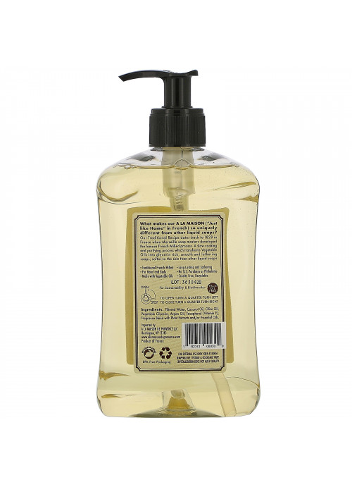 A La Maison de Provence, Hand & Body Liquid Soap, White Tea, 16.9 fl oz (500 ml)