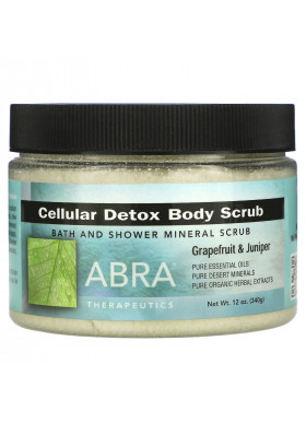 Abra Therapeutics, Cellular Detox Body Scrub, Grapefruit & Juniper, 12 oz (340 g)