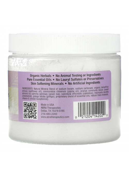 Abra Therapeutics, Natural Body Scrub, Deep Relaxation, Lavender and Melissa, 12 oz (340 g)