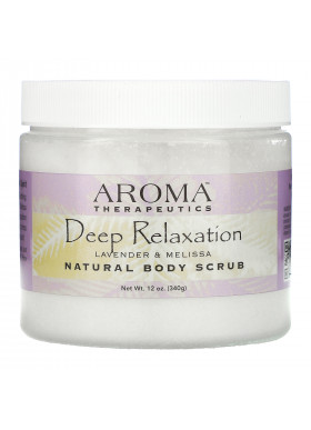 Abra Therapeutics, Natural Body Scrub, Deep Relaxation, Lavender and Melissa, 12 oz (340 g)