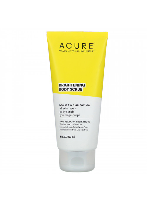 Acure, Brightening Body Scrub, 6 fl oz (177 ml)
