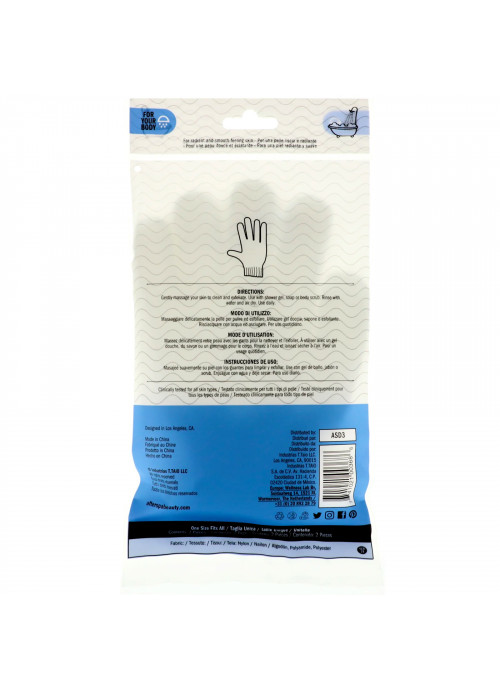 AfterSpa, Exfoliating Gloves , 1 Pair